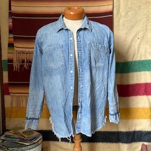 Lucky brand lightweight denim button down